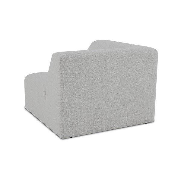 Modulo divano bianco in tessuto bouclé (variabile) Roxy - Scandic-image-2