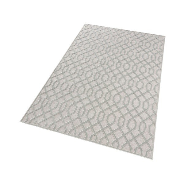 Tappeto grigio in viscosa, 80 x 125 cm Caine - Mint Rugs-image-3