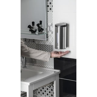 Dosatore di sapone touchless in acciaio inox argento opaco 650 ml - Sapho