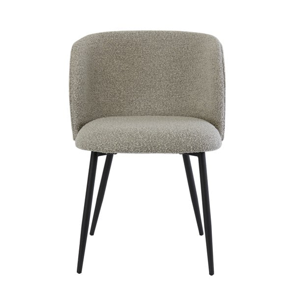 Sedia da pranzo grigia in imbottito Elyna – Light & Living-image-2