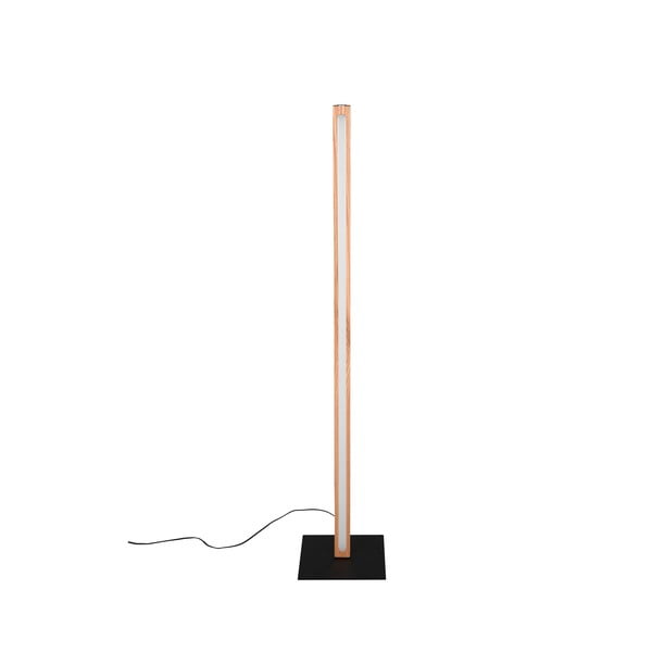 Lampada da terra a LED in nero e colore naturale (altezza 115 cm) Bellari - Trio