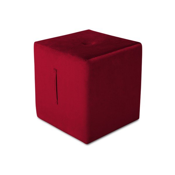 Pouf rosso , 40 x 45 cm Margaret - Mazzini Sofas