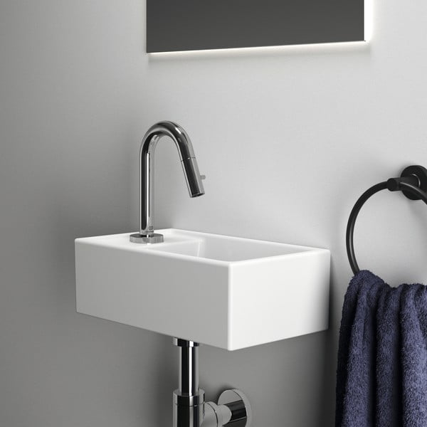Lavabo bianco in ceramica 37x21 cm i.Life S - Ideal Standard-image-4