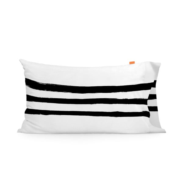 Set di 2 federe in cotone, 50 x 75 cm Stripes - Blanc