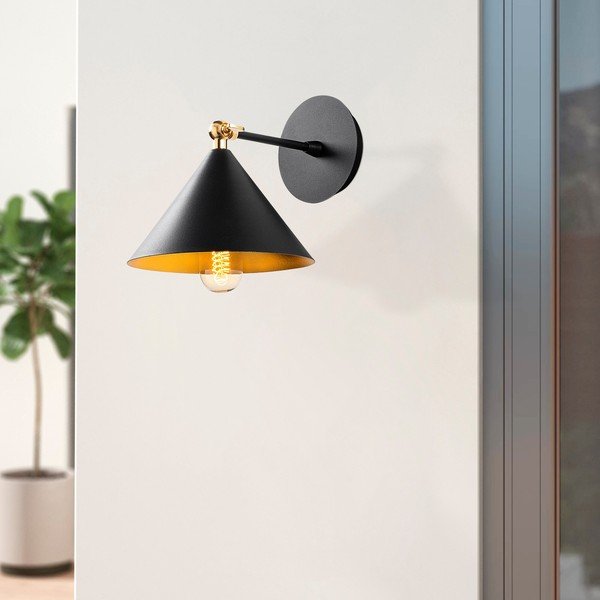 Lampada da parete nera Berceste – Opviq lights-image-1
