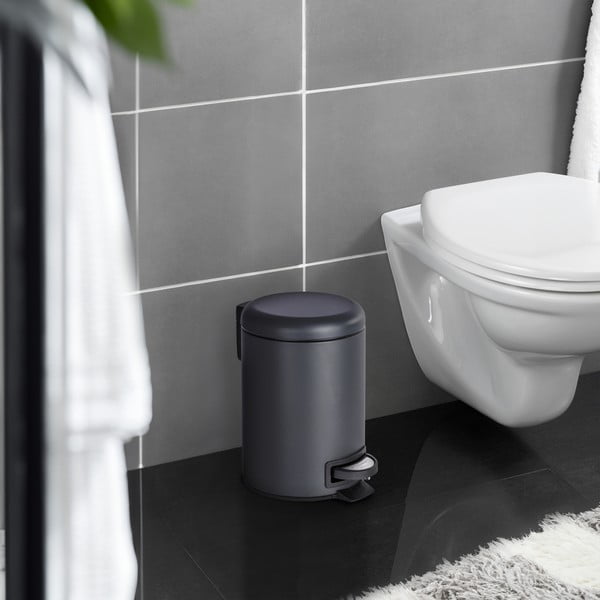 Pattumiera nera , 3 l Leman - Wenko-image-1