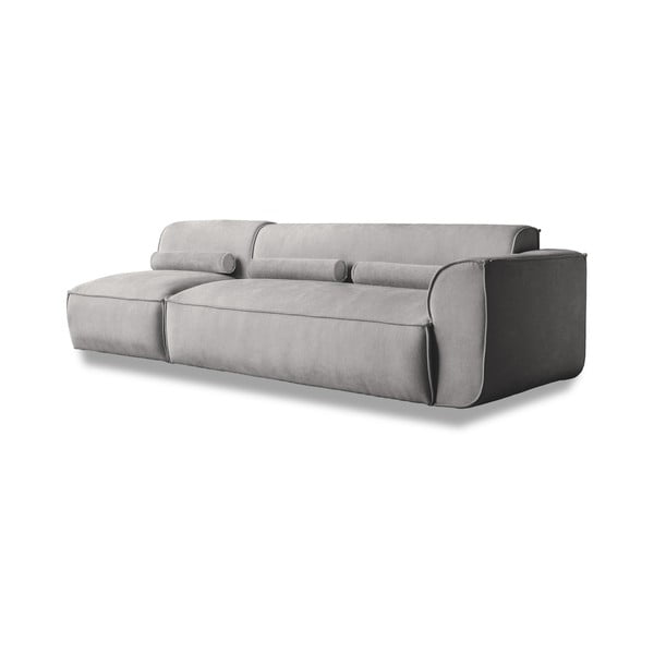 Divano componibile in grigio chiaro 248 cm Flex Felix – Miuform