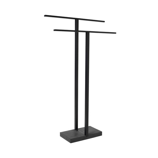Portasciugamani in metallo nero, altezza 86 cm - Blomus-image-2