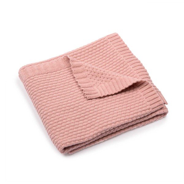 Coperta rosa per neonato in fibre miste 75x86 cm Après la Pluie - Moulin Roty