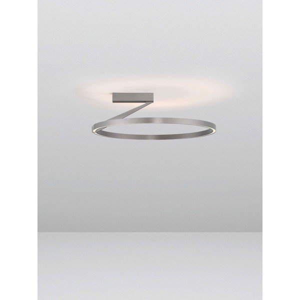 Plafoniera LED argentata in alluminio con intensità regolabile Tilia – Nova Luce-image-4