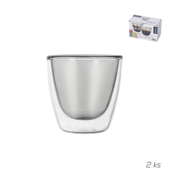 Set di 2 tazzine da espresso in vetro 110 ml - Orion-image-3