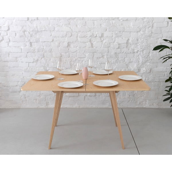 Tavolo da pranzo con piano effetto frassino allungabile 65x90 cm Envelope – Ragaba-image-3