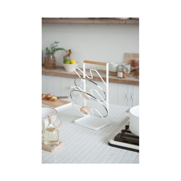 Supporto per coperchio Tosca bianco - YAMAZAKI-image-1