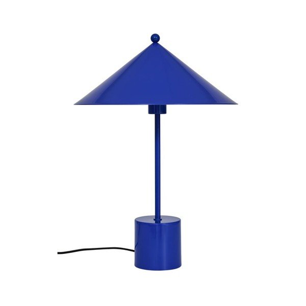 Lampada da tavolo blu in metallo (altezza totale 50 cm) Kasa – OYOY Living Design