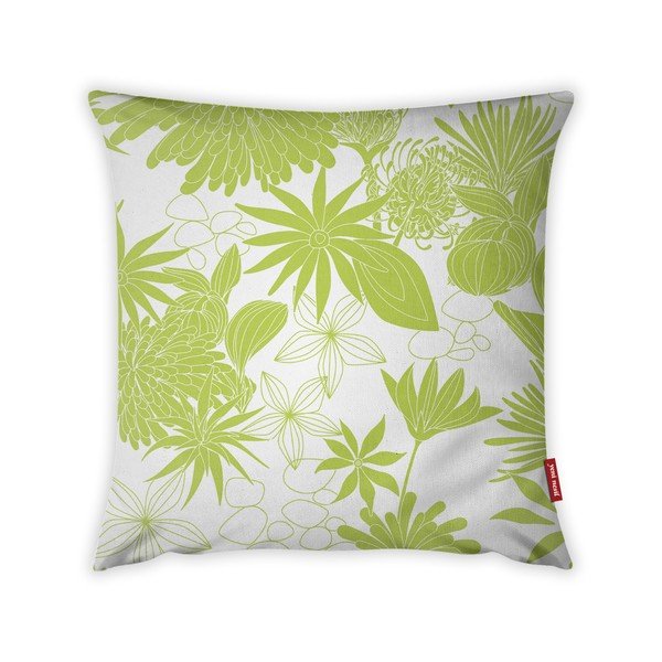 Federa verde lime e bianca Jungle Verde, 43 x 43 cm - Vitaus