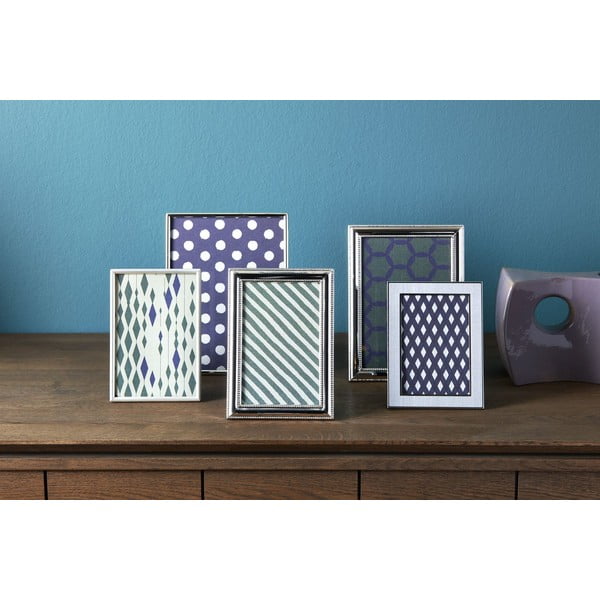 Cornice da appoggio/parete in metallo color argento 26x18 cm Sweet Memory - Zilverstad-image-1