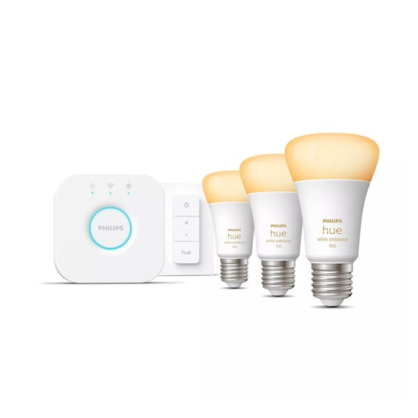 pacchetto base per illuminazione smart 5 pz con presa E27, 11 W White ambiance - Philips Hue-image-1