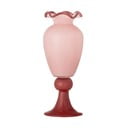 Vaso rosa in vetro (altezza totale 34 cm) Frills – Bloomingville