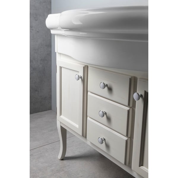 Lavabo bianco in ceramica 100x54,5 cm Retro – Sapho-image-3