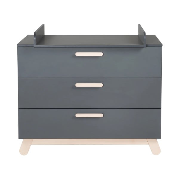 Cassettiera bassa antracite con fasciatoio 117x103 cm Jara - Roba-image-3