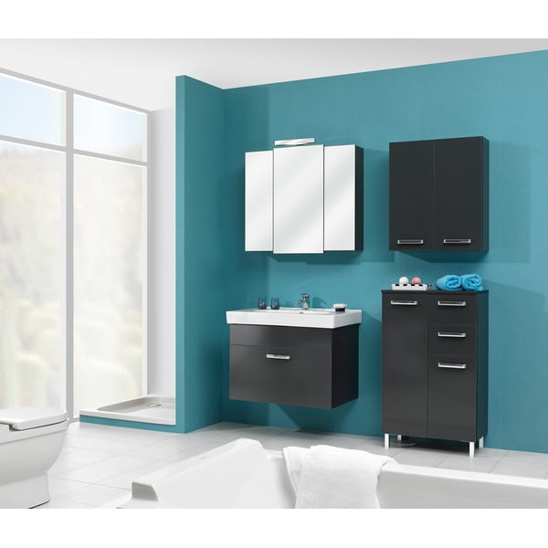 Mobile bagno sospeso grigio scuro 60x70 cm Set 311 - Pelipal-image-1