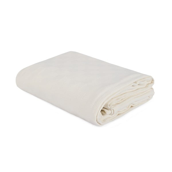 Copriletto leggero in cotone Pique Cream, 200 x 240 cm - Unknown-image-1