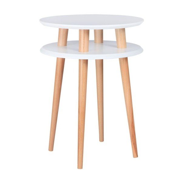 Tavolo pieghevole UFO 61x45 cm, bianco - Ragaba