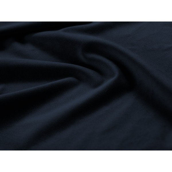 Sgabello in velluto blu scuro Lando - Micadoni Home-image-1