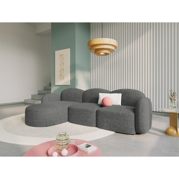 Divano angolare grigio scuro (angolo sinistro) Blair - Micadoni Home-image-1