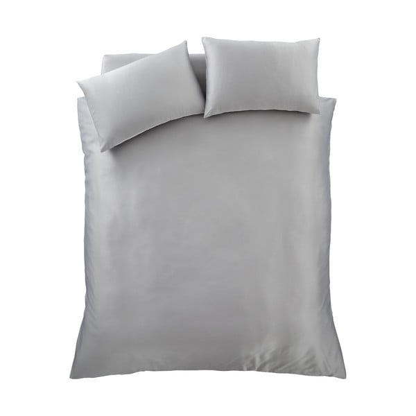 Biancheria da letto singola grigia 135x200 cm Silky Soft - Catherine Lansfield