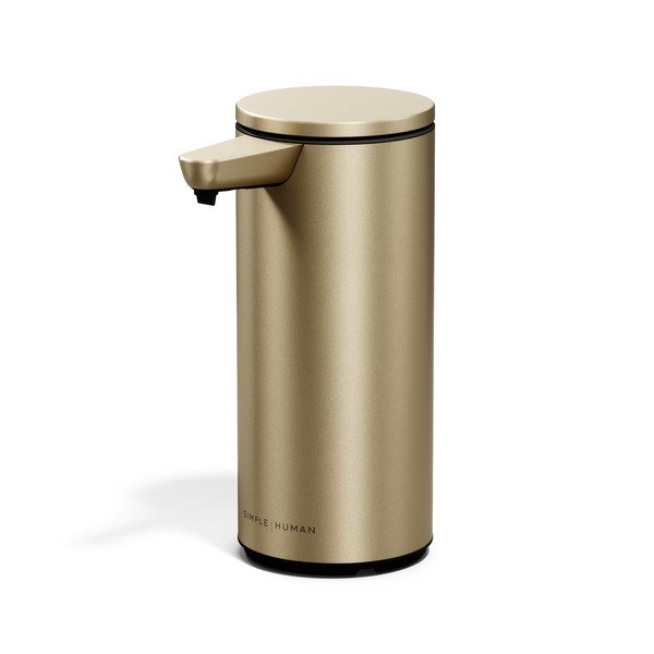 Dispenser per sapone automatico oro opaco in acciaio 266 ml – simplehuman