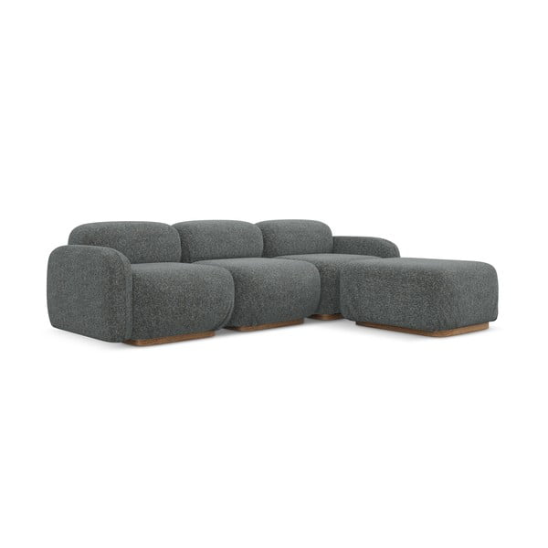 Divano angolare componibile grigio (con composizione variabile) Ailani – Makamii-image-1