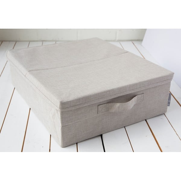 Scatola portaoggetti beige sotto il letto - Bigso Box of Sweden-image-1