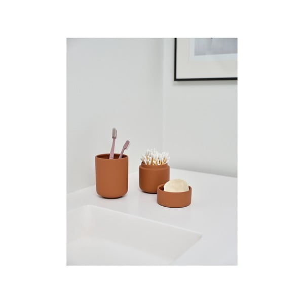 Tazza in gres arancione per spazzolini da denti Ume - Zone-image-3