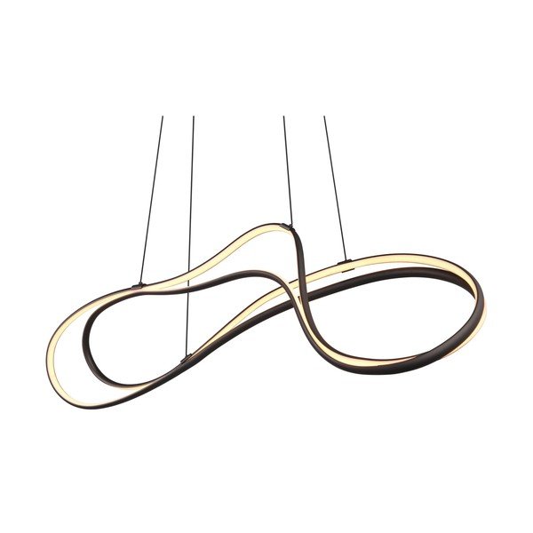 Apparecchio a sospensione LED nero con paralume in metallo Nala - Trio Select-image-1