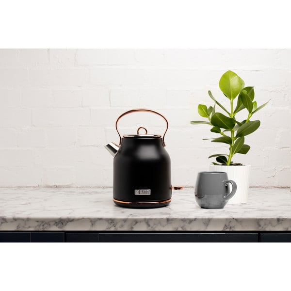 Bollitore nero 1,7 l Heritage - Haden-image-1