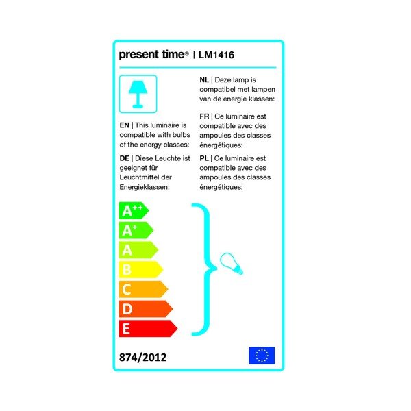 Lampada da terra grigia con dettagli color rame Mingle - Leitmotiv-image-3