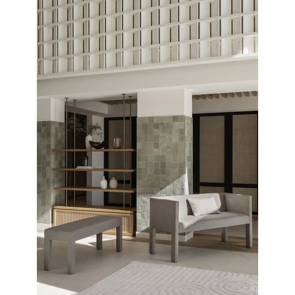 Panca beige in tessuto bouclé Sitta - Blomus-image-4