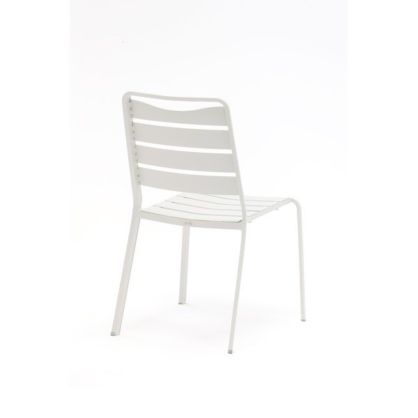 Set di 4 sedie da giardino in metallo bianco Spring - Ezeis-image-2