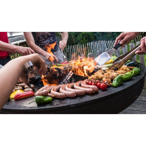 Griglia a legna da esterno marrone , ø 62 cm Nero S - Remundi-image-4