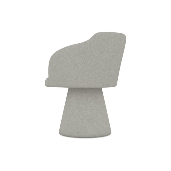 Sedia da pranzo grigio chiaro in imbottito Kanoa – Makamii-image-3