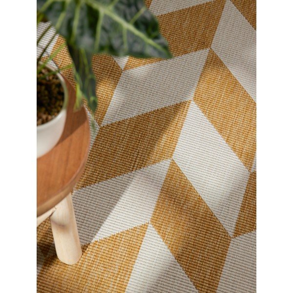 Tappeto da interno/esterno giallo ocra/color crema 160x230 cm Haringey Terrick – Ted Baker-image-4