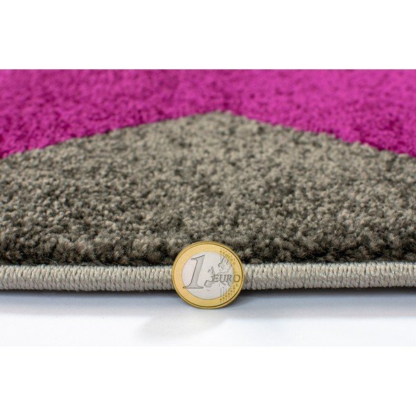 Tappeto Aurora Grigio Viola, 80 x 150 cm - Flair Rugs-image-2