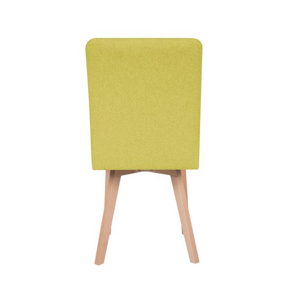 Sedia da pranzo gialla Tulip - Mazzini Sofas-image-2