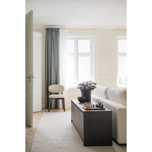Credenza colore naturale scuro con effetto rovere 180x50x40 cm Melstone – Rowico-image-1