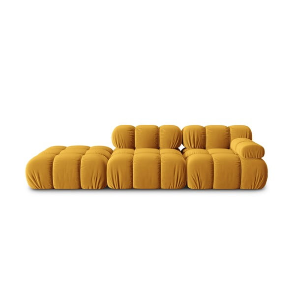 Divano in velluto giallo 282 cm Bellis - Micadoni Home