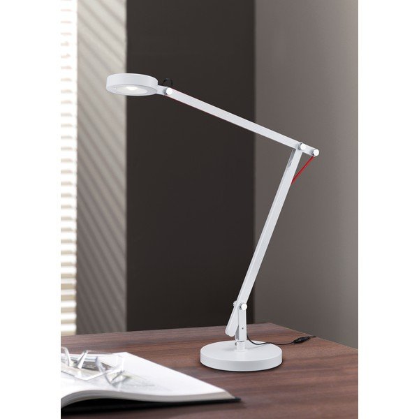 Lampada da tavolo LED bianca con struttura flessibile (altezza totale 90 cm) Amsterdam – Trio-image-2