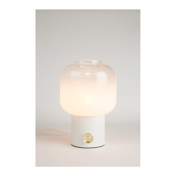 Lampada da tavolo bianca con paralume in vetro con intensità regolabile (altezza totale 29,5 cm) Moody – Zuiver-image-3