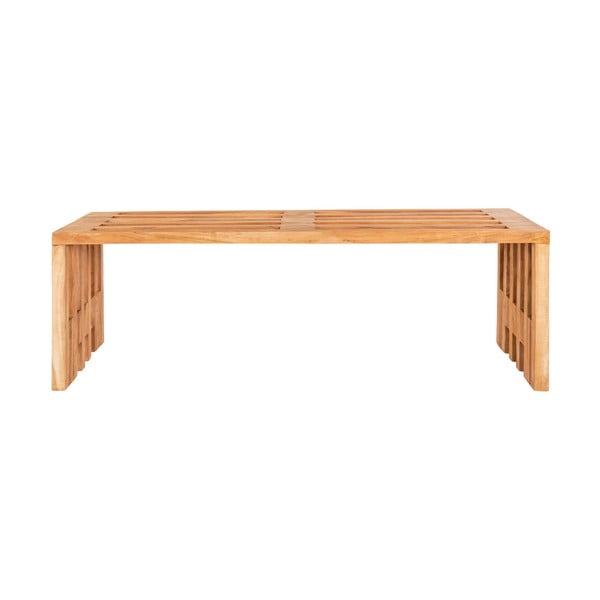 Panchina da giardino in legno di teak , 140 x 35 cm Benidorm - House Nordic