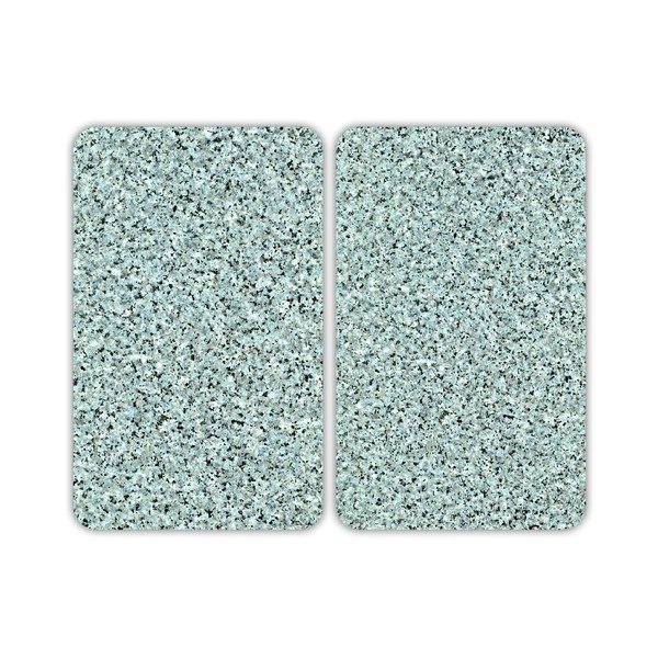Skleněný kryt na sporák Granite, 2 ks